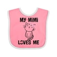 thumbnail image 1 of Inktastic Mimi Loves Me Grandchild Girls Girls Baby Bib, 1 of 4