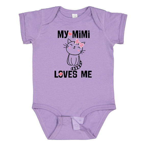 Inktastic Mimi Loves Me Grandchild Girls Girls Baby Bodysuit