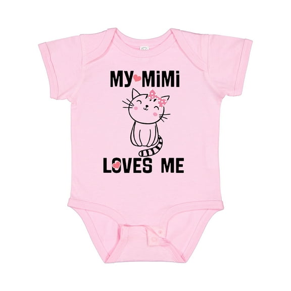 Inktastic Mimi Loves Me Grandchild Girls Girls Baby Bodysuit