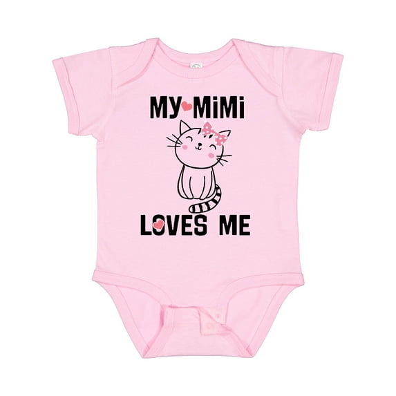 Inktastic Mimi Loves Me Grandchild Girls Girls Baby Bodysuit