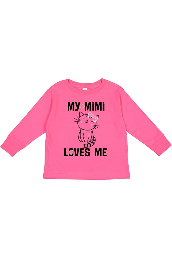 Mimi Loves Me Grandchild Girls Girls Long Sleeve Toddler T-Shirt