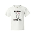 thumbnail image 1 of Inktastic Mimi Loves Me Grandchild Girls Youth T-Shirt, 1 of 5