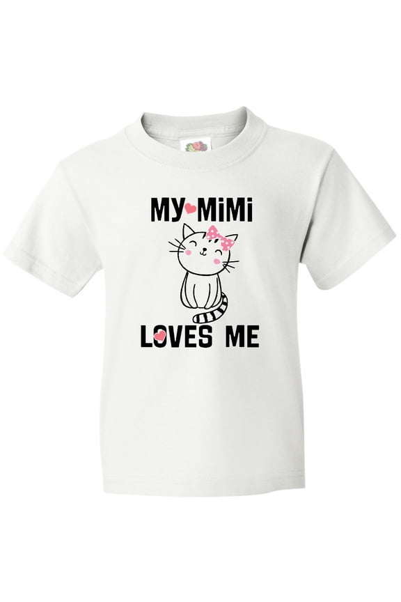 Mimi Loves Me Grandchild Girls Youth T-Shirt