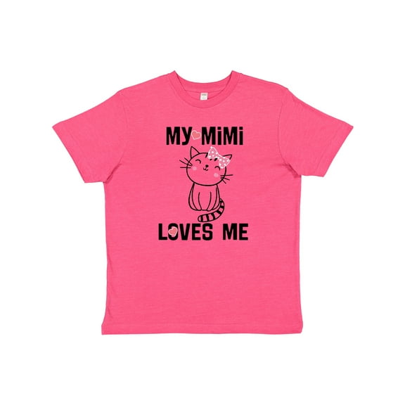 Inktastic Mimi Loves Me Grandchild Girls Youth T-Shirt