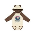 thumbnail image 1 of Inktastic Mimi Loves Me Grandson Boy Bear Boys Long Sleeve Baby Bodysuit, 1 of 5