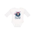 thumbnail image 1 of Inktastic Mimi Loves Me Grandson Boy Bear Boys Long Sleeve Baby Bodysuit, 1 of 5