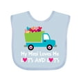 thumbnail image 1 of Inktastic Mimi Loves Me Grandson Gift Boys Baby Bib, 1 of 4