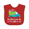 thumbnail image 1 of Inktastic Mimi Loves Me Grandson Gift Boys Baby Bib, 1 of 4