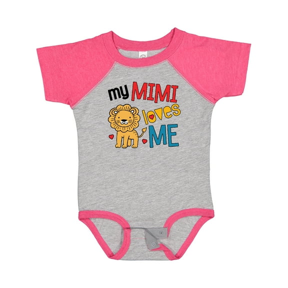 Inktastic Mimi Loves Me Grandson Lion Boys Baby Bodysuit
