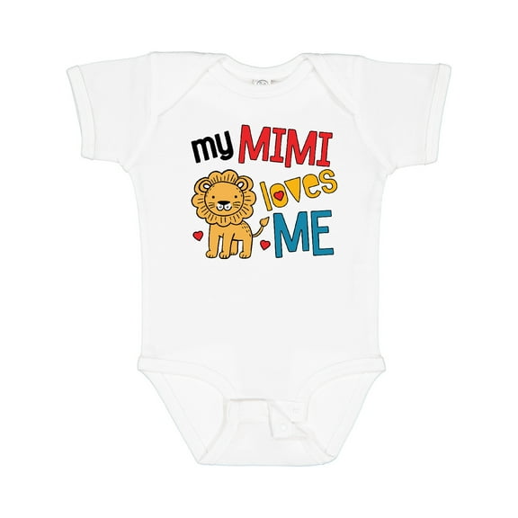 Inktastic Mimi Loves Me Grandson Lion Boys Baby Bodysuit