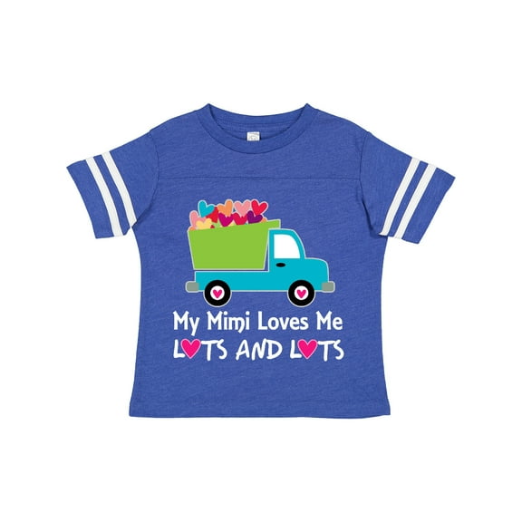 Inktastic Mimi Loves Me Grandson Truck Boys Toddler T-Shirt