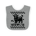 thumbnail image 1 of Inktastic Mimi Loves Me Highland Cow Boys or Girls Baby Bib, 1 of 4