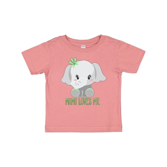 Inktastic Mimi Loves Me- cute elephant Boys or Girls Baby T-Shirt