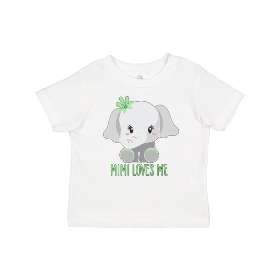 Inktastic Mimi Loves Me- cute elephant Boys or Girls Baby T-Shirt