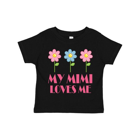 Inktastic Mimi Loves Me daisies Girls Toddler T-Shirt