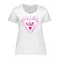 thumbnail image 1 of Inktastic Mimi Pink Valentine Hearts Women's Plus Size T-Shirt, 1 of 5