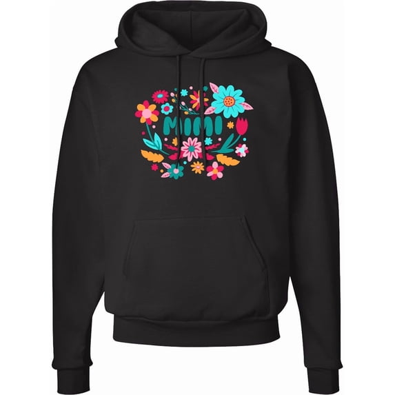 Inktastic Mimi Retro Flowers Adult Hoodie Sweatshirt