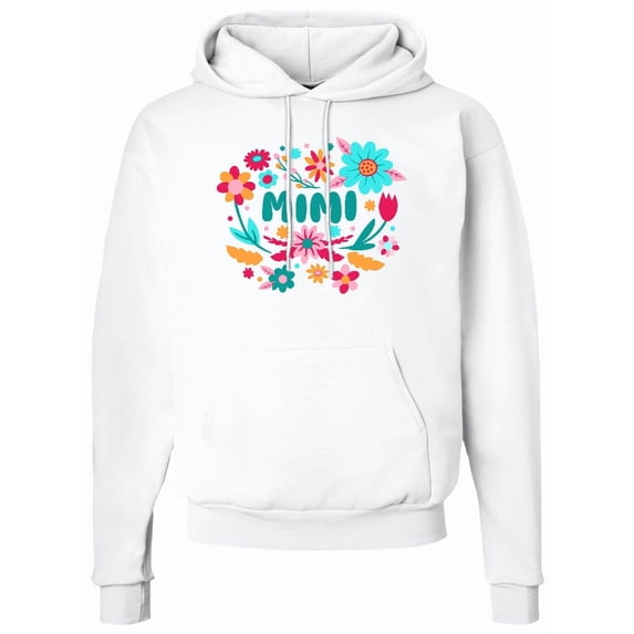 Inktastic Mimi Retro Flowers Adult Hoodie Sweatshirt
