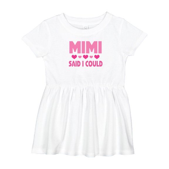 Inktastic Mimi Said Could Funny Granddaughter Girls Baby Dress