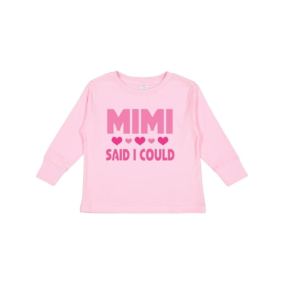 Inktastic Mimi Said Could Funny Granddaughter Girls Long Sleeve Toddler T-Shirt