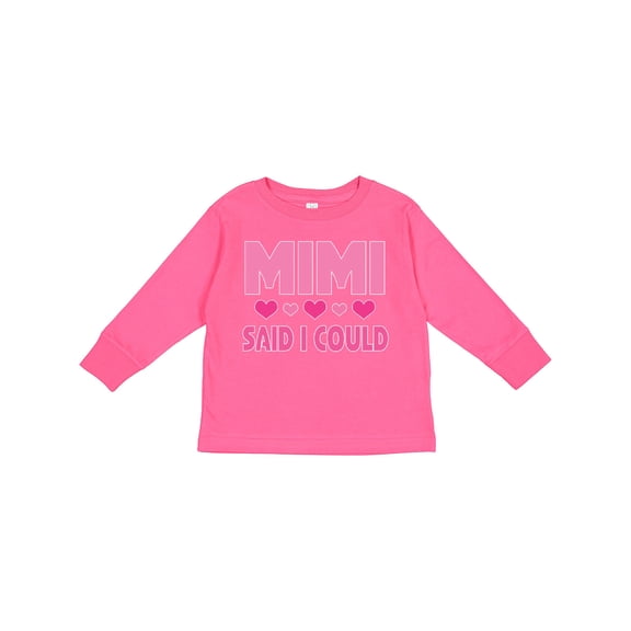 Inktastic Mimi Said Could Funny Granddaughter Girls Long Sleeve Toddler T-Shirt