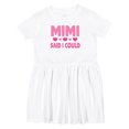 thumbnail image 1 of Inktastic Mimi Said Could Funny Granddaughter Girls Toddler Dress, 1 of 5