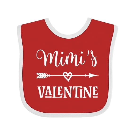 Inktastic Mimi Valentine Day Grandchild Boys or Girls Baby Bib