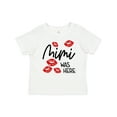 thumbnail image 1 of Inktastic Mimi Was Here Red Kisses Boys or Girls Baby T-Shirt, 1 of 5