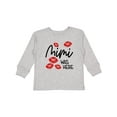 thumbnail image 1 of Inktastic Mimi Was Here Red Kisses Boys or Girls Long Sleeve Toddler T-Shirt, 1 of 5