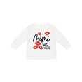 thumbnail image 1 of Inktastic Mimi Was Here Red Kisses Boys or Girls Long Sleeve Toddler T-Shirt, 1 of 5