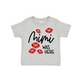 thumbnail image 1 of Inktastic Mimi Was Here Red Kisses Boys or Girls Toddler T-Shirt, 1 of 5