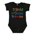 thumbnail image 1 of Inktastic Mimi and Gramps Love Me Boys or Girls Baby Bodysuit, 1 of 5