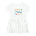 thumbnail image 1 of Inktastic Mimi and Gramps Love Me Girls Baby Dress, 1 of 5