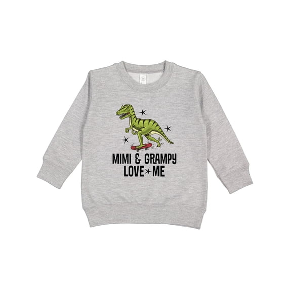Inktastic Mimi and Grampy Dinosaur Grandchild Toddler Sweatshirt