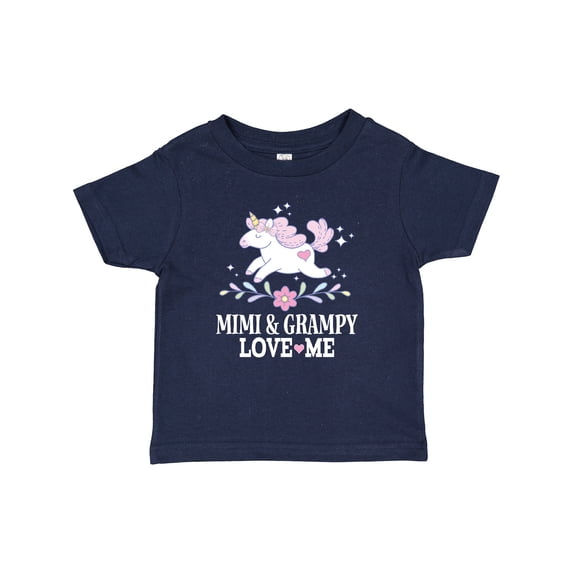 Inktastic Mimi and Grampy Unicorn Girls Baby T-Shirt