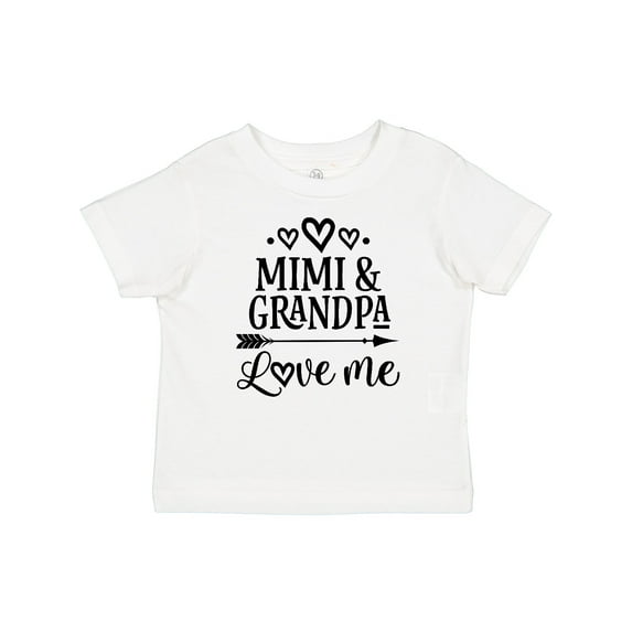 Inktastic Mimi and Grandpa Love Me Girls Baby T-Shirt