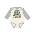 thumbnail image 1 of Inktastic Mimi and Grandpa Love Me Girls Long Sleeve Baby Bodysuit, 1 of 5