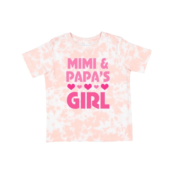 Inktastic Mimi and Papa Girl Grandchild Valentine Girls Toddler T-Shirt