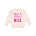 thumbnail image 1 of Inktastic Mimi and Papa Girl Grandchild Valentine Toddler Sweatshirt, 1 of 4