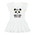 thumbnail image 1 of Inktastic Mimi and Papa Granddaughter Panda Girls Toddler Dress, 1 of 5