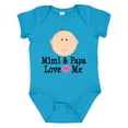 thumbnail image 1 of Inktastic Mimi and Papa Love Me Baby Girl Girls Baby Bodysuit, 1 of 5
