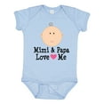 thumbnail image 1 of Inktastic Mimi and Papa Love Me Baby Girl Girls Baby Bodysuit, 1 of 5