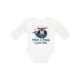 thumbnail image 1 of Inktastic Mimi and Papa Love Me Boys Boys Long Sleeve Baby Bodysuit, 1 of 5