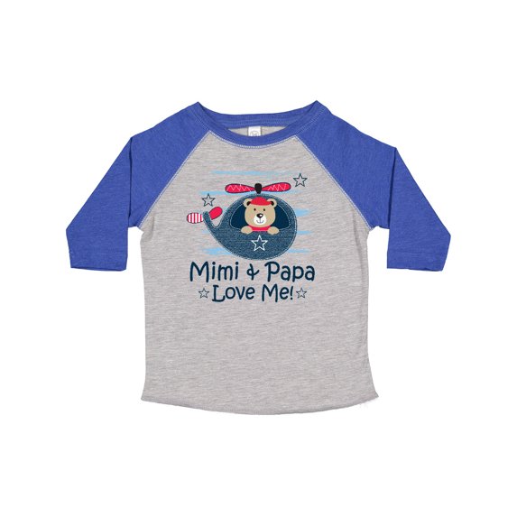 Inktastic Mimi and Papa Love Me Boys Boys Toddler T-Shirt