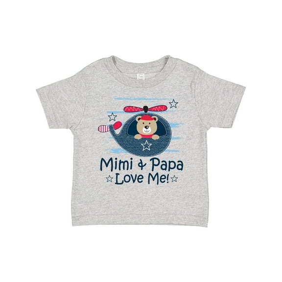 Inktastic Mimi and Papa Love Me Boys Boys Toddler T-Shirt