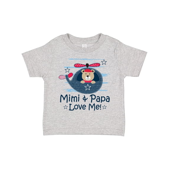 Inktastic Mimi and Papa Love Me Boys Boys Toddler T-Shirt