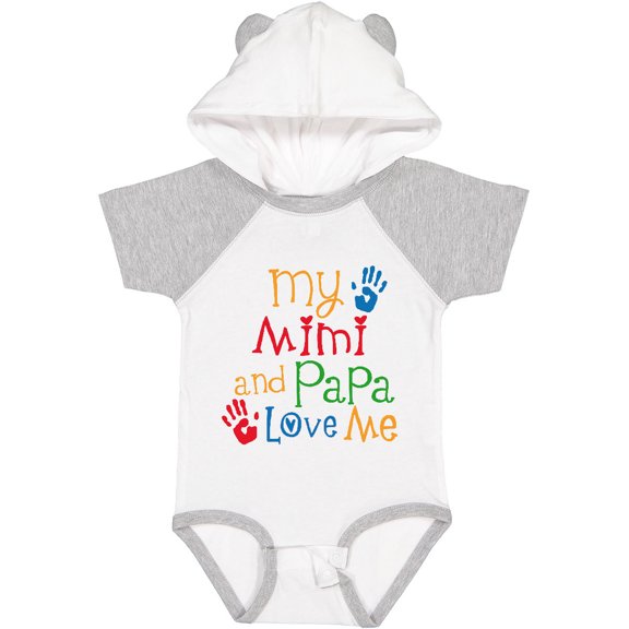 Inktastic Mimi and Papa Love Me Boys or Girls Baby Bodysuit
