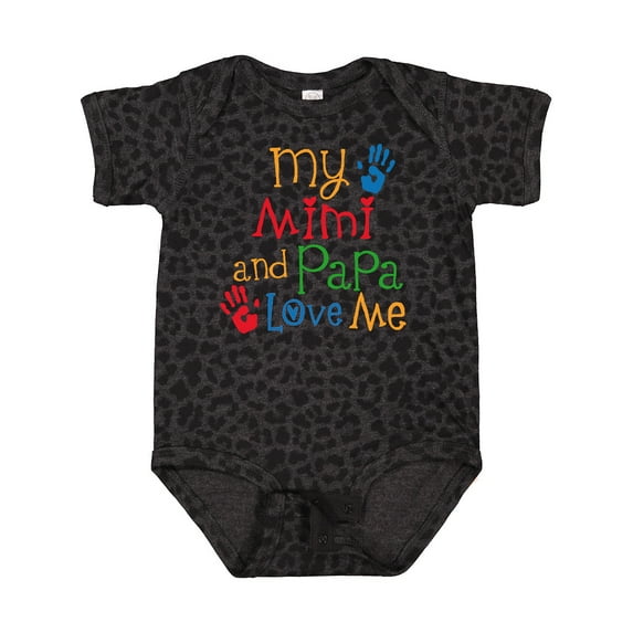 Inktastic Mimi and Papa Love Me Boys or Girls Baby Bodysuit