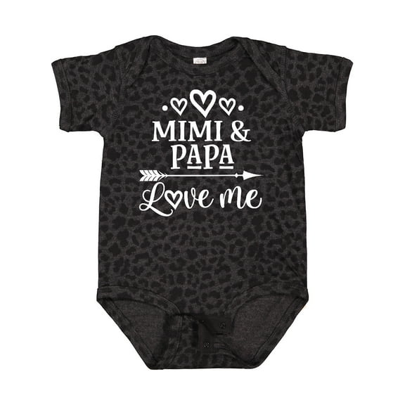Inktastic Mimi and Papa Love Me Boys or Girls Baby Bodysuit
