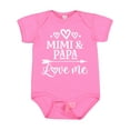 thumbnail image 1 of Inktastic Mimi and Papa Love Me Boys or Girls Baby Bodysuit, 1 of 5